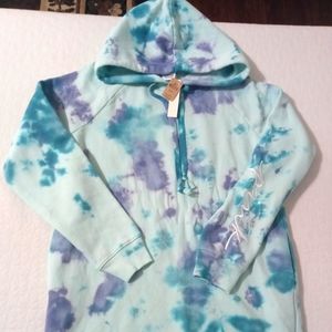 Pink long hoodie